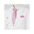 thumbnail image 6 of INSPIRE CHIC Men's Polka Dots Necktie, Tie Clip, Cuff Links, Pocket Square Set Business Wedding Pink Fuchsia, 6 of 6
