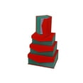 thumbnail image 1 of Rect. Nesting Flip Lid Boxes (Gift Bow) (Set Of 4), 1 of 3