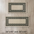 thumbnail image 4 of Washable Skid-Resistant Runner Rug, Trellis Border , Natural Twist and Black , 26" x 45"/26" x 60", 4 of 9