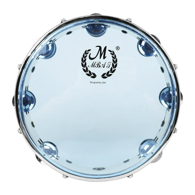 Pandereta musical Sunnimix Autoafinación Campanas de acero inoxidable 8 pulgadas azul