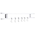 thumbnail image 3 of Rdeghly Stainless Steel Magnetic Knife Holder Wall Mounted Double Bar Kitchen Rack with 6 Hooks, Magnetic Knife Rack , Magnetic Knife Holder, 3 of 8