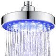thumbnail image 1 of Amdohai LED Shower Head with 3Color Flash Light 6 Inch Rain, 1 of 7