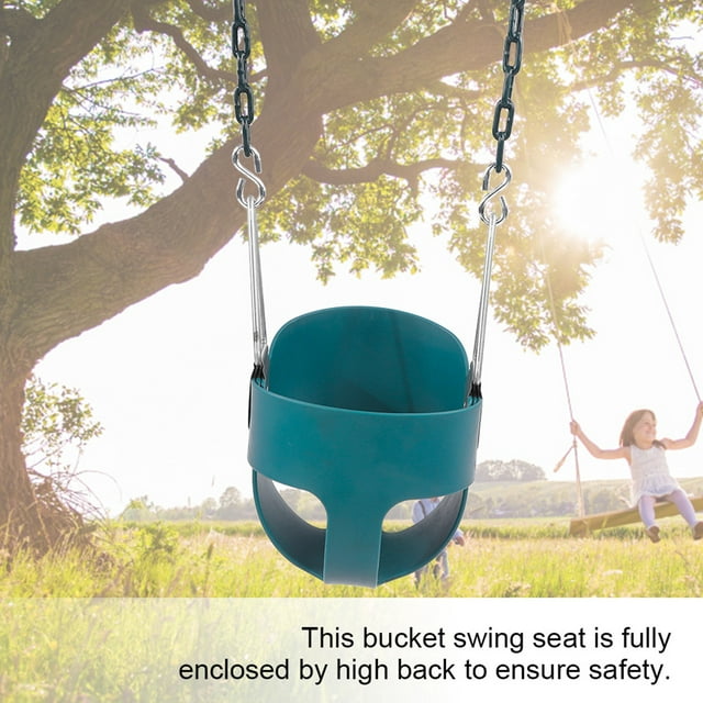 Hanging Basket Swing, High Back Full Bucket Toddler Swing , Baby Swing Home Outdoor
