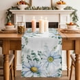 thumbnail image 2 of Table Runner 36 Inches Long for Kitchen Dining, Daisy Eucalyptus Dresser Scarf Farmhouse, Dining Table Decorations for Wedding/Parties, Farmhouse Weeping Botanical 13 x 36 In, 2 of 8
