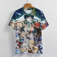 thumbnail image 4 of Genshin Impact Womens T-Shirt Round Neck Short Sleeve Tee Shirts Summer Breathable Tops Blouse L, 4 of 8