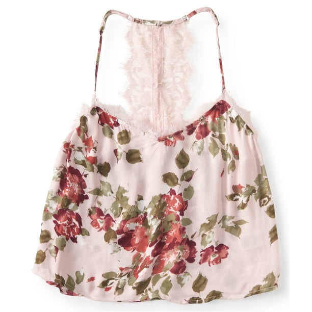 Aeropostale Lacey Dreams Tank Top para mujer, rosa, extragrande