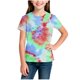 thumbnail image 5 of Camisetas de Cuello de Tripulación de Manga Corta para Mujeres Camiseta Impresa Clásica Cuello Redondo Top Versátil Casual para Niños Grandes de Edades 3-14, 5 of 5