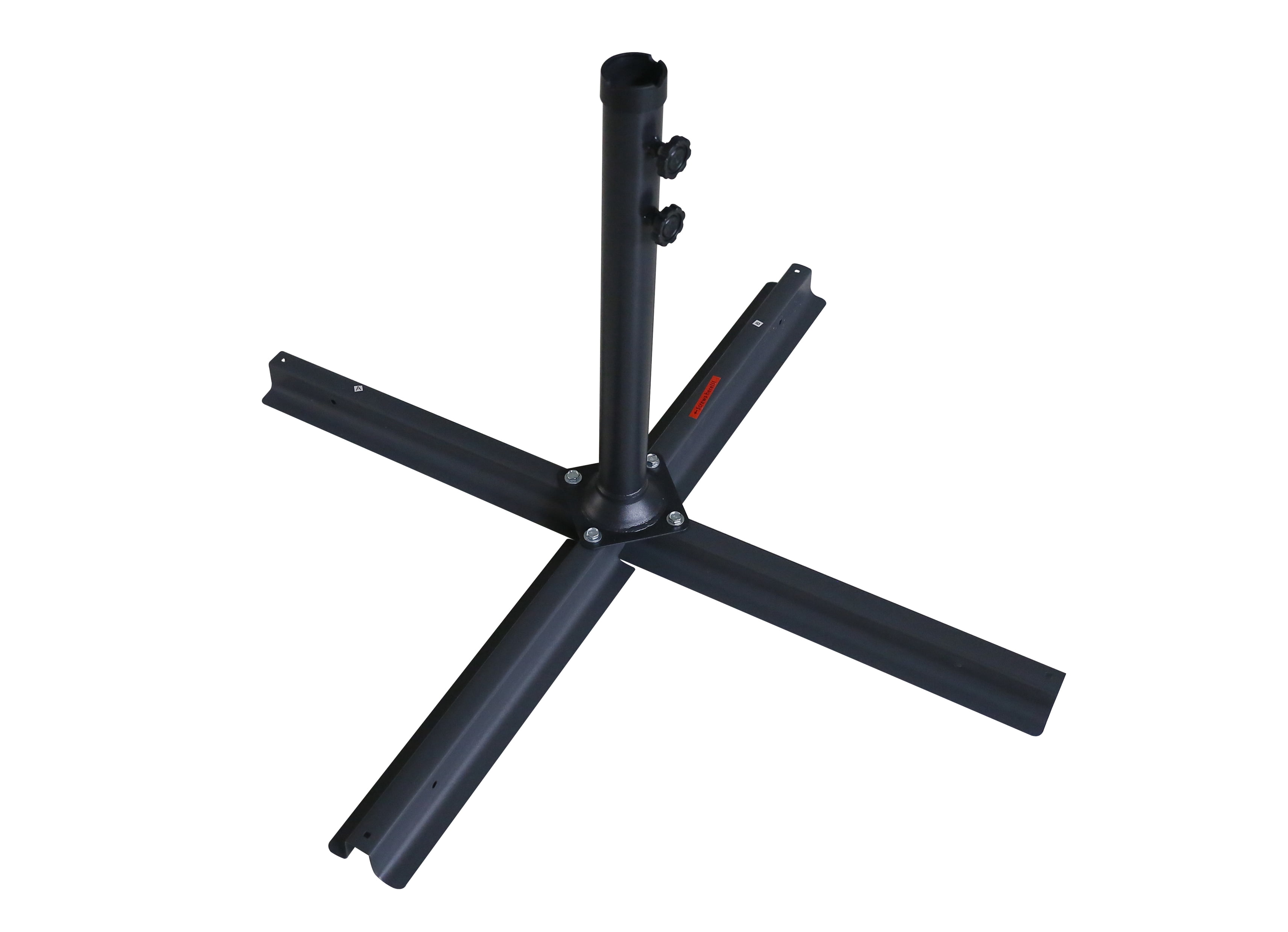 Westin Outdoor Heavy Duty Patio Umbrella Cross Brace Stand, Black