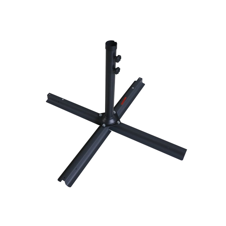 cross base stand for patio umbrella Westin Outdoor Heavy Duty Patio Umbrella Cross Brace Stand, Black