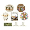 thumbnail image 4 of Juego de decoración de bandejas en capas de Pascua, decoración de mesa de granja, suministros para fiestas 8 piezas, 4 of 9
