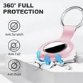 thumbnail image 3 of Apple AirTag Silicone Keychain Case Holder Pink GPS Item Finder Accessory Gifts for Women, 3 of 4
