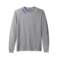 thumbnail image 5 of Daxton Premium Kansas Men Long Sleeves T Shirt Ultra Soft Medium Weight Cotton, 2Pk Royal White Hgray Royal XS, 5 of 6