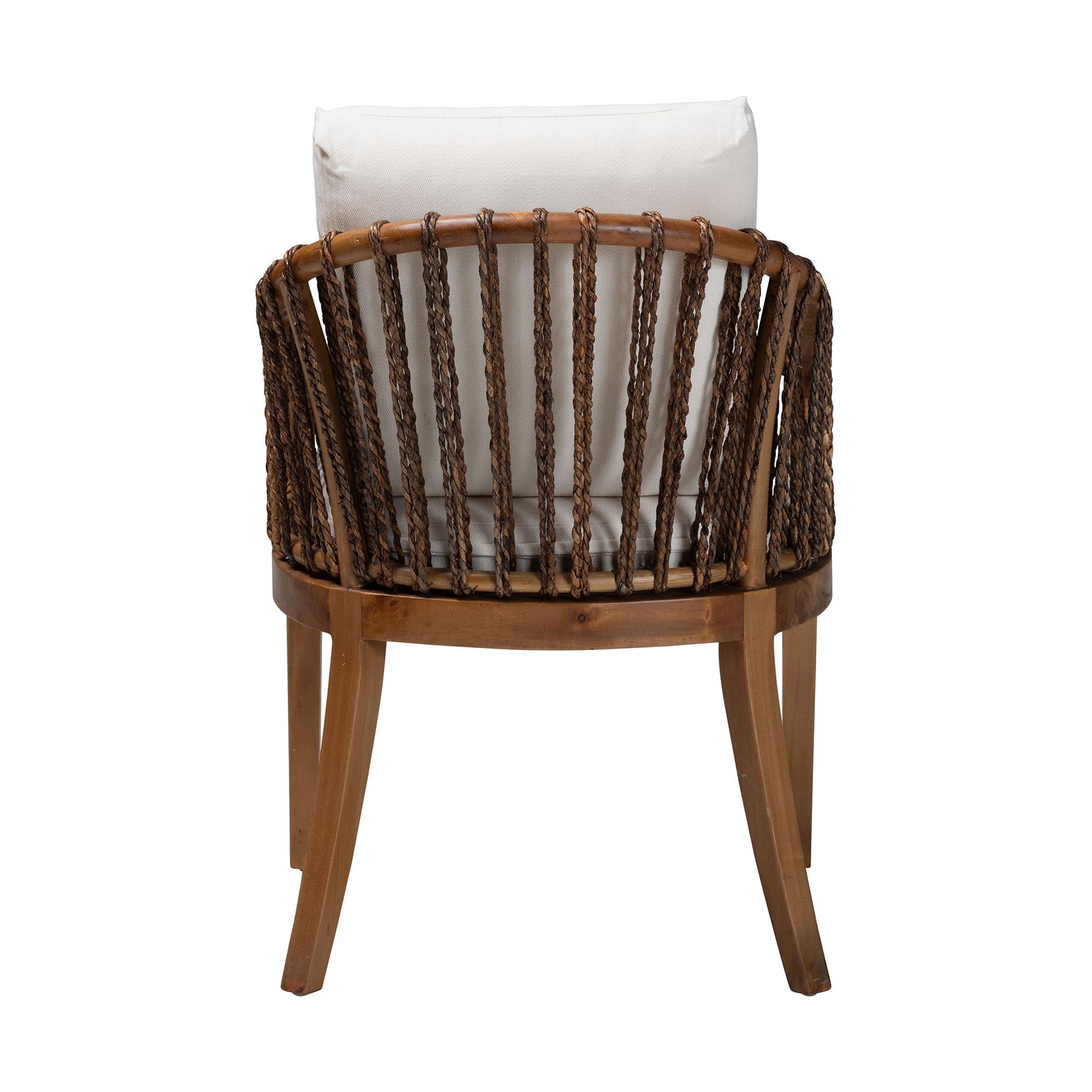 bali & pari Varen Boho Dining Chair, 18.5" H Seat Height, Walnut Brown