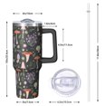 thumbnail image 3 of 40 oz Mushrooms Tumbler with Handle Straw Mushrooms Theme 40oz Tumbler Spill Proof Lid Double Insulated Travel Coffee Mug Mushrooms Lover Travel Must Haves Gifts for Men Women, 3 of 5