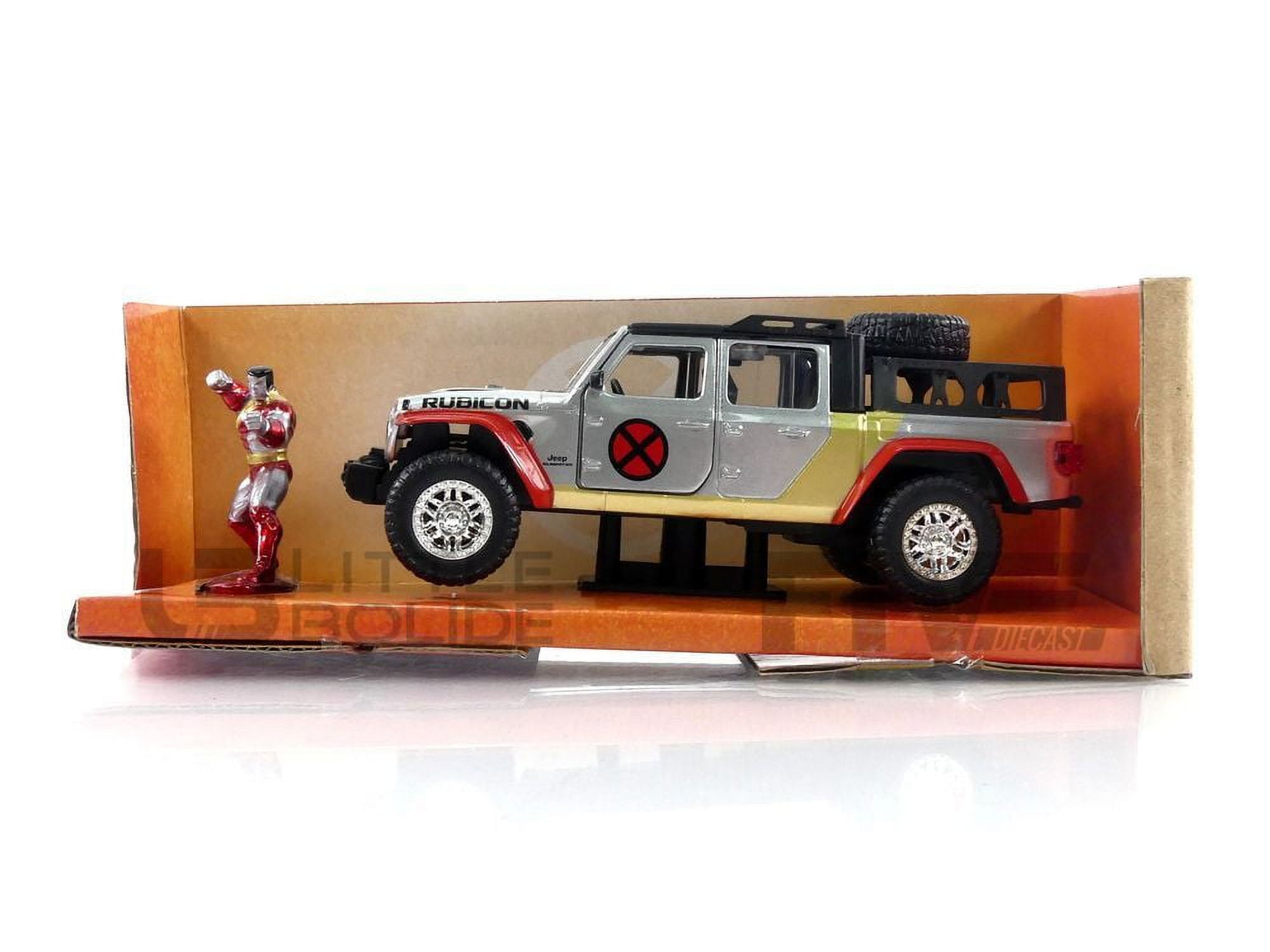 Jada 1-32 Diecast Hollywood Rides Colossus Figurine X-Men Marvel 2020 Jeep  Gladiator Pickup Truck Model Car, Silver