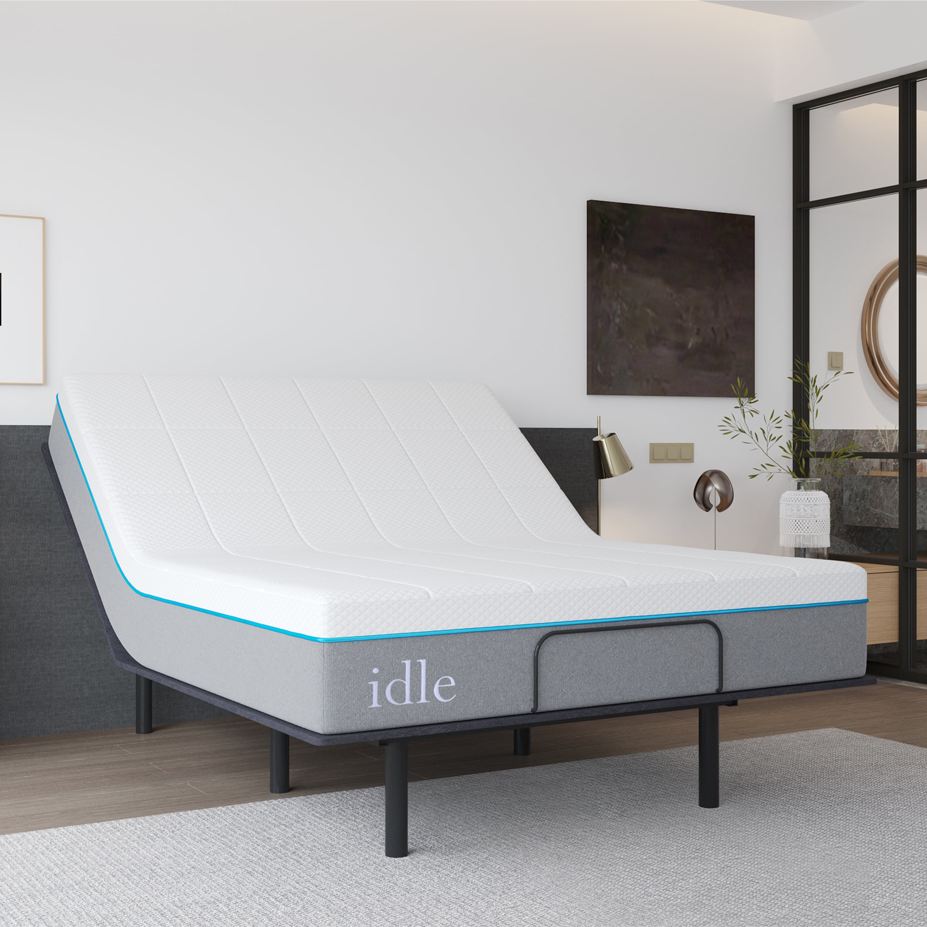 Idle Adjustable Electric Full Metal Bed Frame with Remote