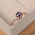 thumbnail image 2 of Rose Gold,Custom Alexandrite And Moonstone Ring,Romantic Gifts For Women, 2 of 5