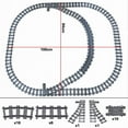 thumbnail image 4 of City High-tech Trains Flexible Tracks Forked Straight Curved Rails Crossing Switch Building Block Bricks Creative Toys for kids, 4 of 10