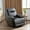 Black, variant on TrumanPick Manual PU Leather Recliner Chair,Overstuffed Recliner Sofa Armchair Home Theater for Living Room, Brown