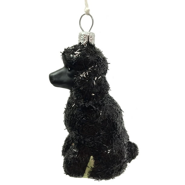 Black Glittered Poodle Dog Polish Glass Christmas Ornament Pet Animal Decoration Walmart Com Walmart Com