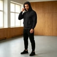 thumbnail image 6 of Mens Womens Tracksuit 2 Piece Hooded Sweatshirt and Sweatpants Set Casual Athletic Suits with Pockets 2XL, 6 of 6