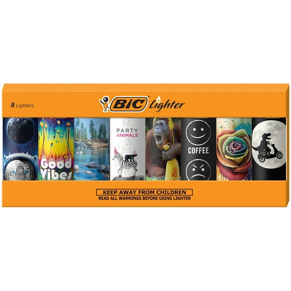 BIC Special Edition Pocket Lighters, Favorites, 8-Count