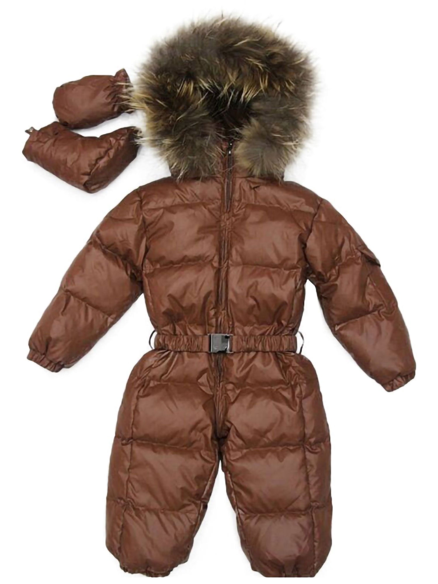 Childrens down jacket thick boys and girls down jumpsuits baby climb