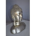 thumbnail image 3 of Nifao Buddha Bust Made of Resin Statue – Home Decor Sculpture, 12"L x 7"W x 15"H, 3 of 11