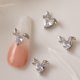 thumbnail image 4 of 10 Uds. De dijes de uñas de conejo 3D, diamantes de imitación, purpurina, uñas giratorias, 4 of 5