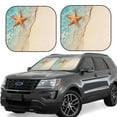 thumbnail image 1 of Wukai Starfish On The Sand Beach Car Front Windshield Sun Shade,Sun Visor Shield Block Automotive Interior Protector Blocks UV Rays-Medium, 1 of 6