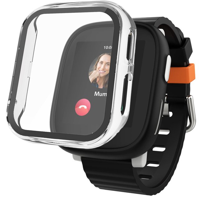 Étui de Protection pour Smartwatch X6 Play avec Film en Verre Trempé et Étui PC