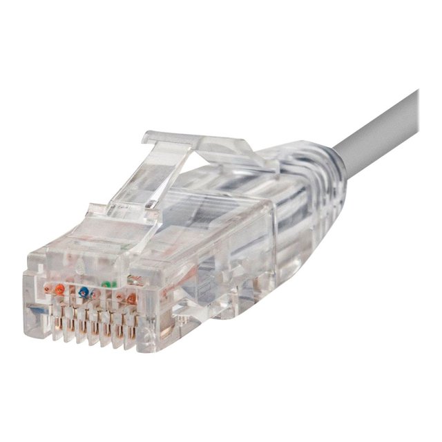 Monoprice SlimRun - Patch cable - RJ-45 (M) to RJ-45 (M) - 300 ft - 0.1 in - UTP - CAT 6 - molded, snagless, stranded - gray
