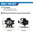 thumbnail image 5 of For 2002-2005 BMW3 Series（BMW 320i/325i/325xi Sedan Wagon BMW 330i/330xi Sedon）Replacement Fog Light Front Bumper Lamp 1PC Left=Right, 5 of 6