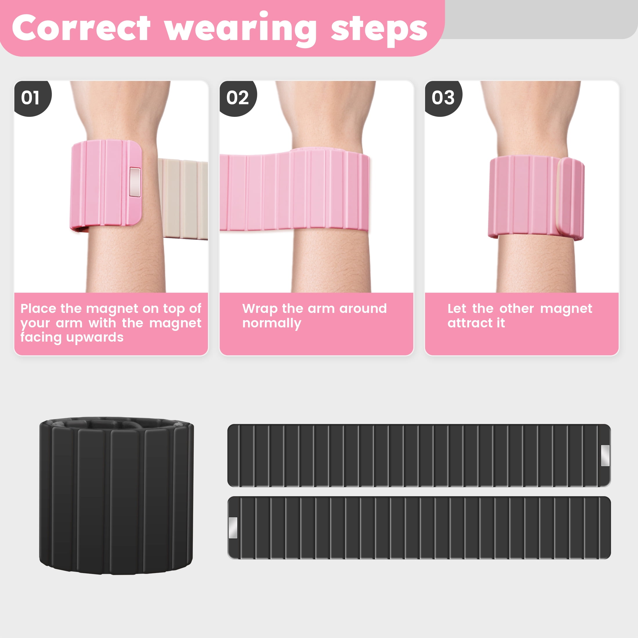 Ankle Weights for Women Men 1 Pair Adjustable Wrist Arm Leg Weights for Yoga Workout