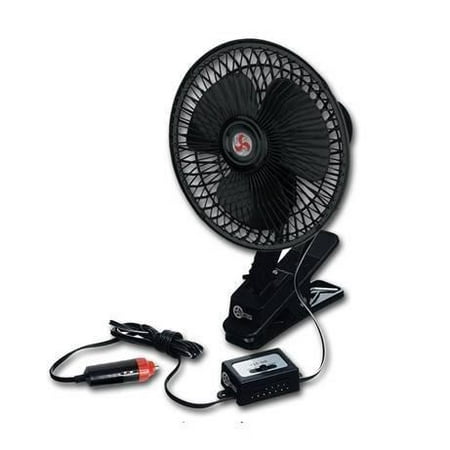 Hookah Portable Cigarette VaygWay 12V Car Oscillation Fan- 12 Volt Cigarette Lighter Fan- Portable Vehicle Clip on Fan-Car Rv Truck Golf Cart Fan ()