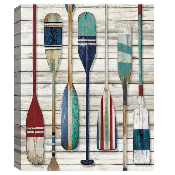 Above Board by Mark Chandon Paddles and Oars Canvas Art