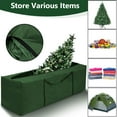 thumbnail image 4 of ASTRAEA Christmas Tree Storage Bag, Heavy Duty Durable Xmas Tree Storage Box with Zipper & Handles for 9FT Artificial Trees, Green, 4 of 9