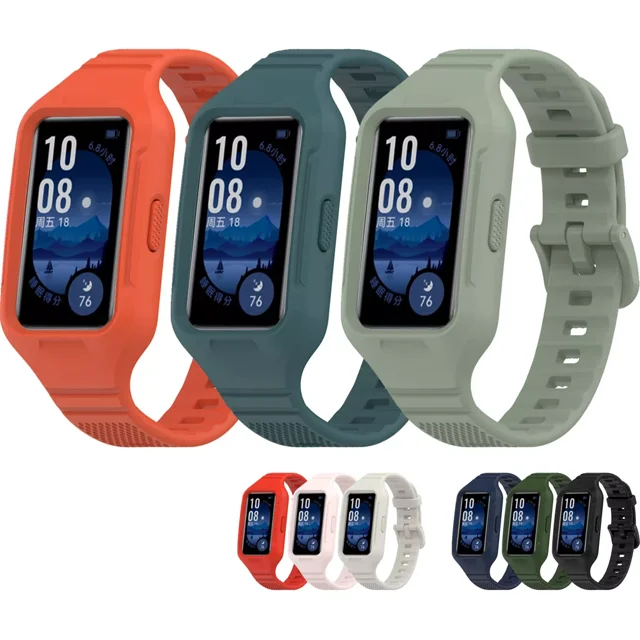 3 Correas Funda De Silicona Para Huawei Band 9 8 7 6