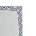 thumbnail image 2 of Ambesonne Modern Fitted Sheet, Diagonal Nested Squares, Queen Size, Slate Blue Blue White, 2 of 2