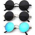 thumbnail image 1 of Gafas de Sol KALIYADI Redondas Polarizadas Retro Metal UV400 45 mm, 1 of 8