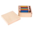 thumbnail image 3 of Tabletas Montessori Material Sensorial, Tableta de tres Rojo Amarillo Azul, Natural, Superficie , No BPA CUTICAT Juguete material de Montessori, 3 of 7