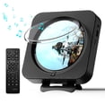 thumbnail image 1 of Reproductor de CD MICOCIOUS portátil con Bluetooth y radio FM negro, 1 of 7