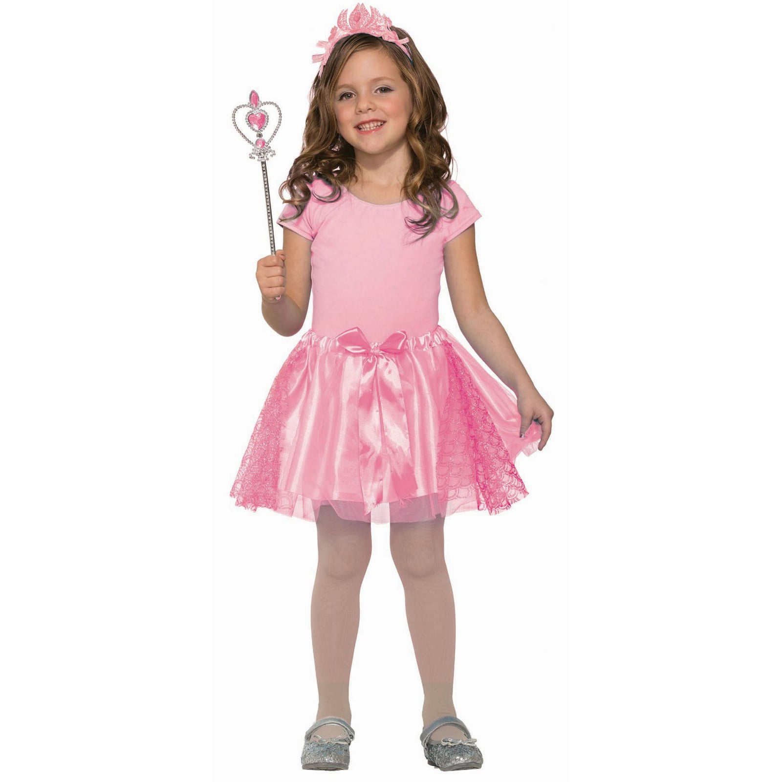 Pink Princess Costume Kids Halloween Fancy Dress