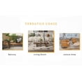 thumbnail image 5 of Natural Wood Base Glass Top MDF Coffee Table - Modern Design for Living & Lounge, 47.2*25.6*17.8, 5 of 26
