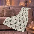 thumbnail image 6 of Autumn Forest Deer Pine Tree, Peaceful Mountain Lake Scene, Warm Flannel Blanket for Cabin and Lodge with Detailed Artwork, Outdoor Lovers Thanksgiving Gift, Rustic Home Decor, 6 of 9