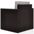thumbnail image 4 of Crosley Palm Harbor Wicker Patio Arm Chair in Brown and Gray, 4 of 8