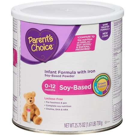 Parent's Choice Soy Based Infant Formula with Iron Powder, 25.75 Oz.