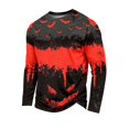 thumbnail image 2 of Men's Halloween Shirts Candy Ghost Loose Fit Long Sleeve Scary Costumes Skeleton Graphic Print Crew Neck Horror Spooky Shirt M, 2 of 5
