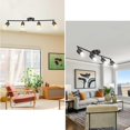 thumbnail image 3 of BoostArea LED 4 Light Track Lighting Kit, Black 4 Way Ceiling Spot Lighting, Flexibly Rotatable Light Head for Kitchen, Living Ro, 3 of 7