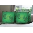 thumbnail image 6 of Ambesonne Green Throw Pillow Cover 4 Pack, Tropic Banana Tree Leaf, 24", Green, 6 of 7